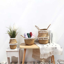Load image into Gallery viewer, seagrass basket with handles