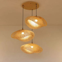 Load image into Gallery viewer, bamboo ceiling light