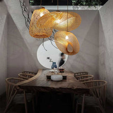 Load image into Gallery viewer, bamboo ceiling light