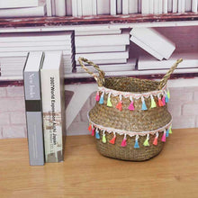 Load image into Gallery viewer, tassel storage basket