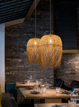 Load image into Gallery viewer, bamboo hanging light