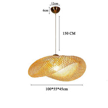 Load image into Gallery viewer, bamboo hanging lamps