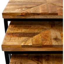 Load image into Gallery viewer, coffee table with nesting stools