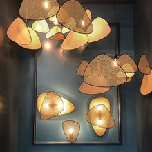 Load image into Gallery viewer, Minimalist Rattan Chandelier
