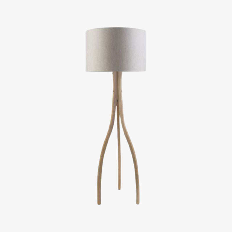 wooden tripod floor lamp