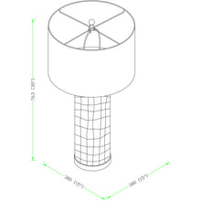 Load image into Gallery viewer, Buchanan Table Lamp Specs
