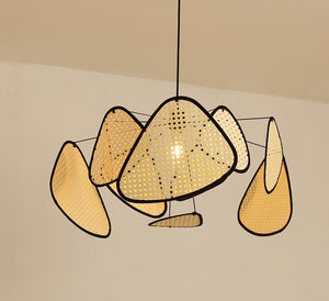 Minimalist Rattan Chandelier