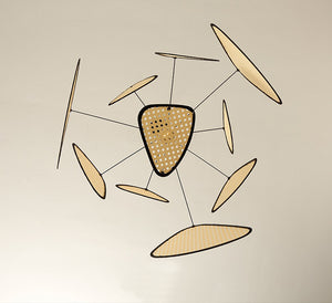 Minimalist Rattan Chandelier