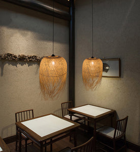 bamboo ceiling light