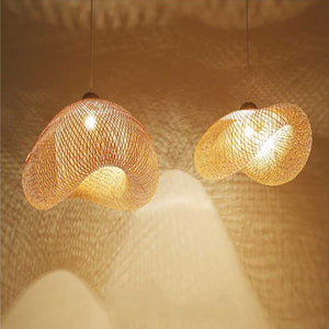 rattan hanging lamp