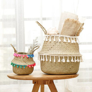 small seagrass basket