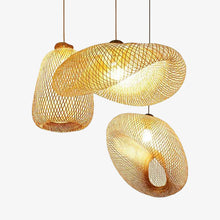Load image into Gallery viewer, rattan hanging lamp
