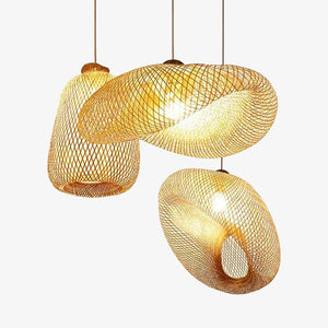 rattan hanging lamp