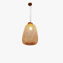 Load image into Gallery viewer, Modern Bamboo Hanging Lamp

