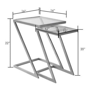 oak nest of tables