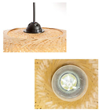 Load image into Gallery viewer, bamboo hanging lamp shade
