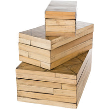 Load image into Gallery viewer, bamboo storage box with lid
