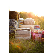 Load image into Gallery viewer, jute pouf

