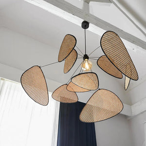 Minimalist Rattan Chandelier